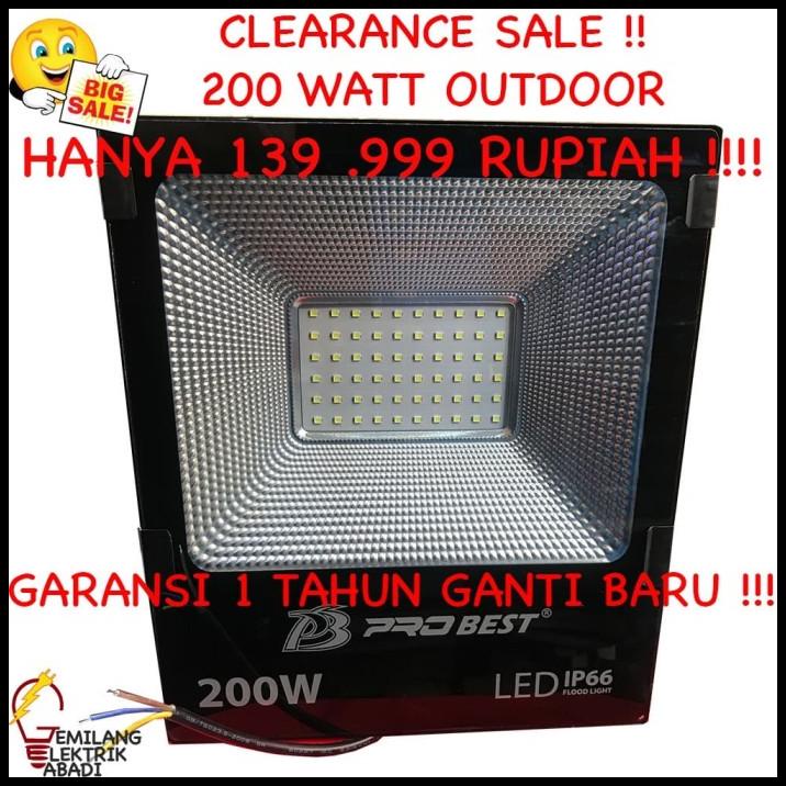 Lampu Sorot Led Outdoor 200 Watt 200W 200 W Tembak Ip 66 Ip66 Garansi