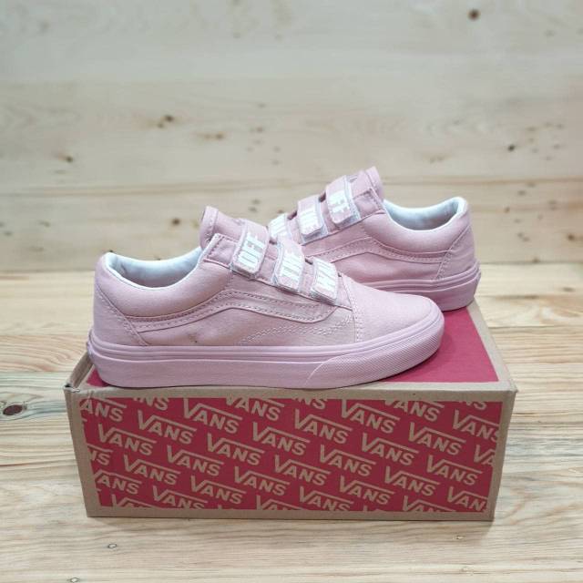 pink velcro vans