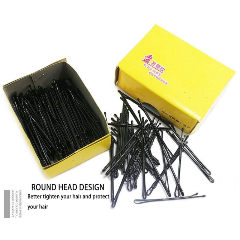 (ISI 150 PCS) JEPIT RAMBUT LIDI LURUS | Bobby Pin | Jepit Biting | HAIRPIN Jepit Sanggul Baja