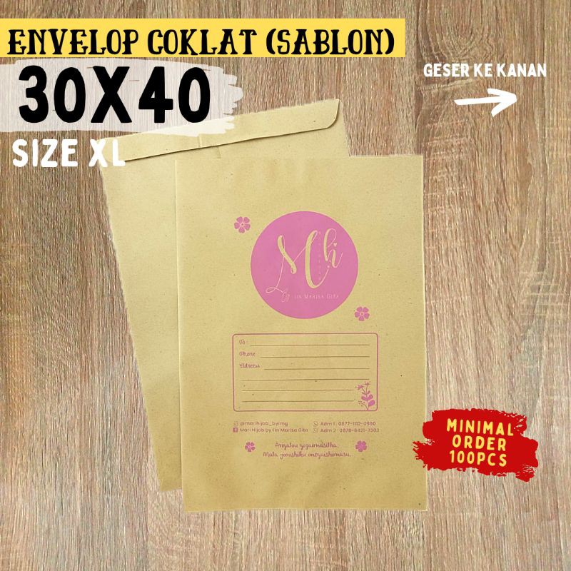 

AMPLOP SABLON 30x40 (baca deskripsi)
