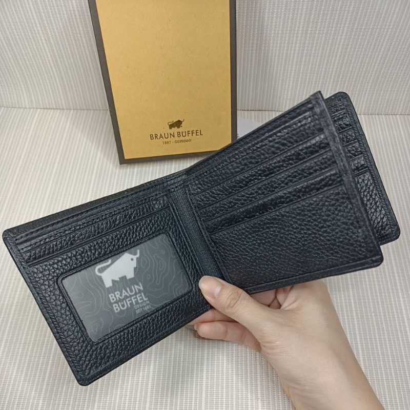 Dompet lipat pria 3 ruang / 3 dimensi kulit sapi asli