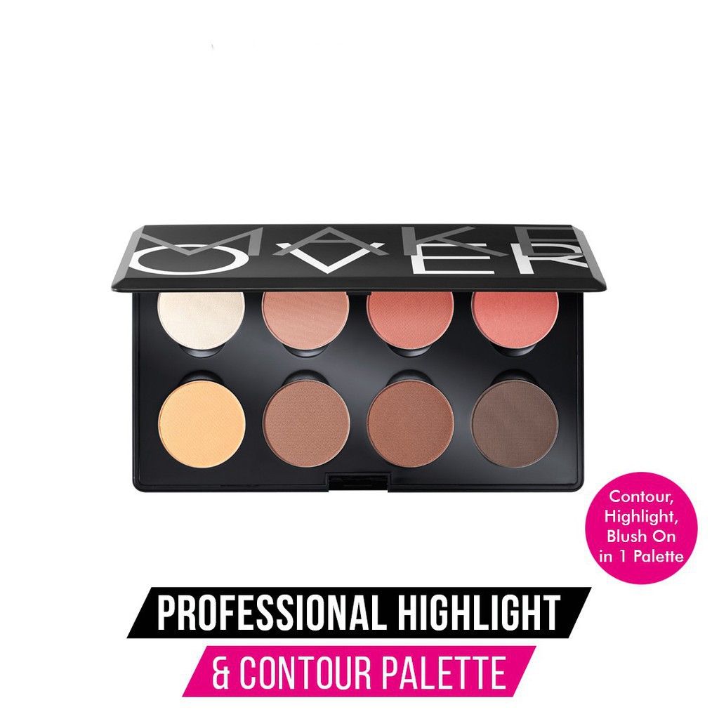 MAKE OVER PROFESSIONAL HIGHLIGHT &amp; CONTOUR PALETTE 8 X 3.5GR