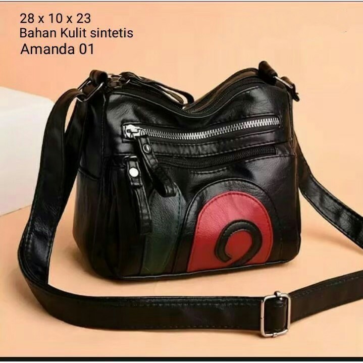 Inoy_Olshop Grosir Tas Murah Bisa COD Tas Slempang Wanita Tas Slempang Amanda
