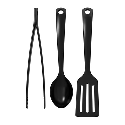 GNARP Set 3 unit peralatan dapur hitam