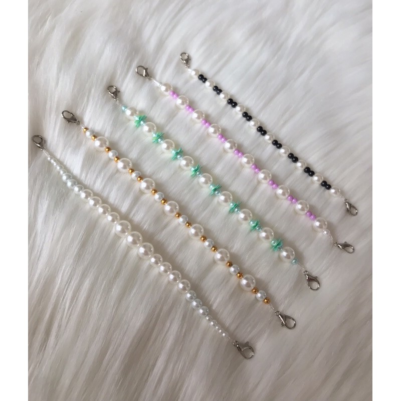 strap masker hijab / konektor mutiara hijab / pengkait hijab