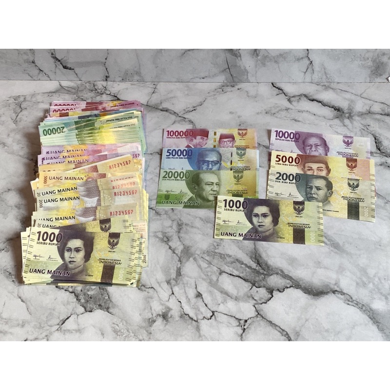 uang mainan (take all)