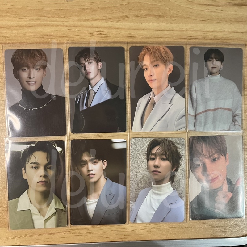 [READY] SEVENTEEN TRADING CARD INCOMPLETE SCOUPS JUN VERNON THE8 DK SEUNGKWAN BE