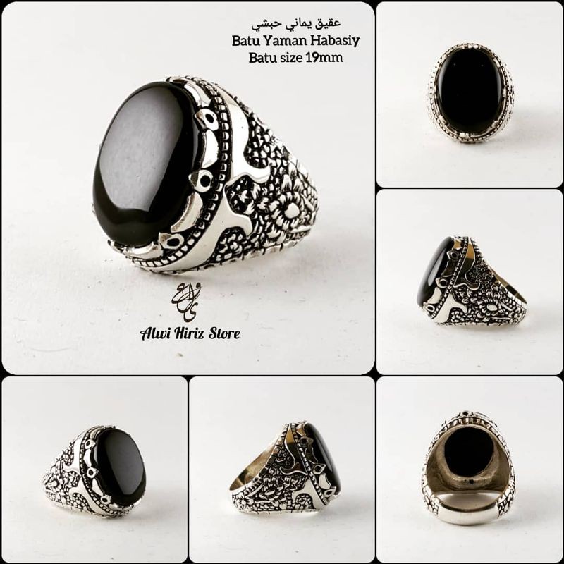 CINCIN AKIK YAMAN HABASIY UKIRAN PESANAN