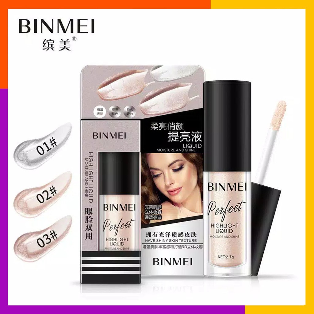 BINMEI Highlighter Cair Brightening Face Moisture and Shine