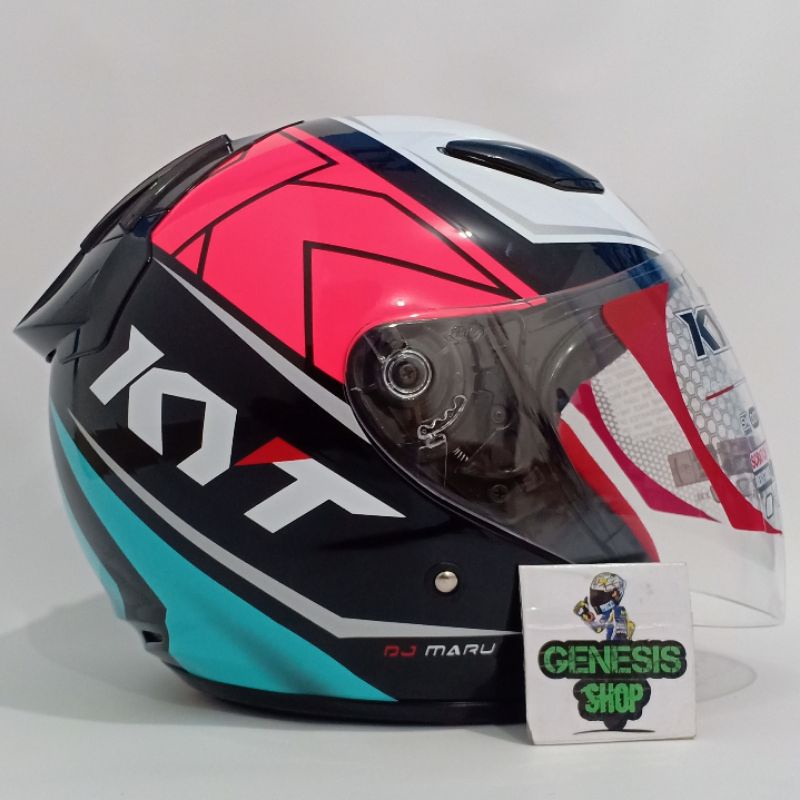 Helm KYT  half face helm KYT DJ MARU motif-2