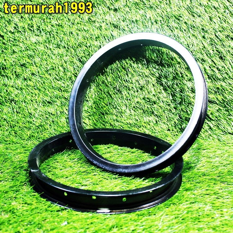 Velg Sepeda Anak Ukuran 12 Alloy Rims Velg Hitam 1 Pasang
