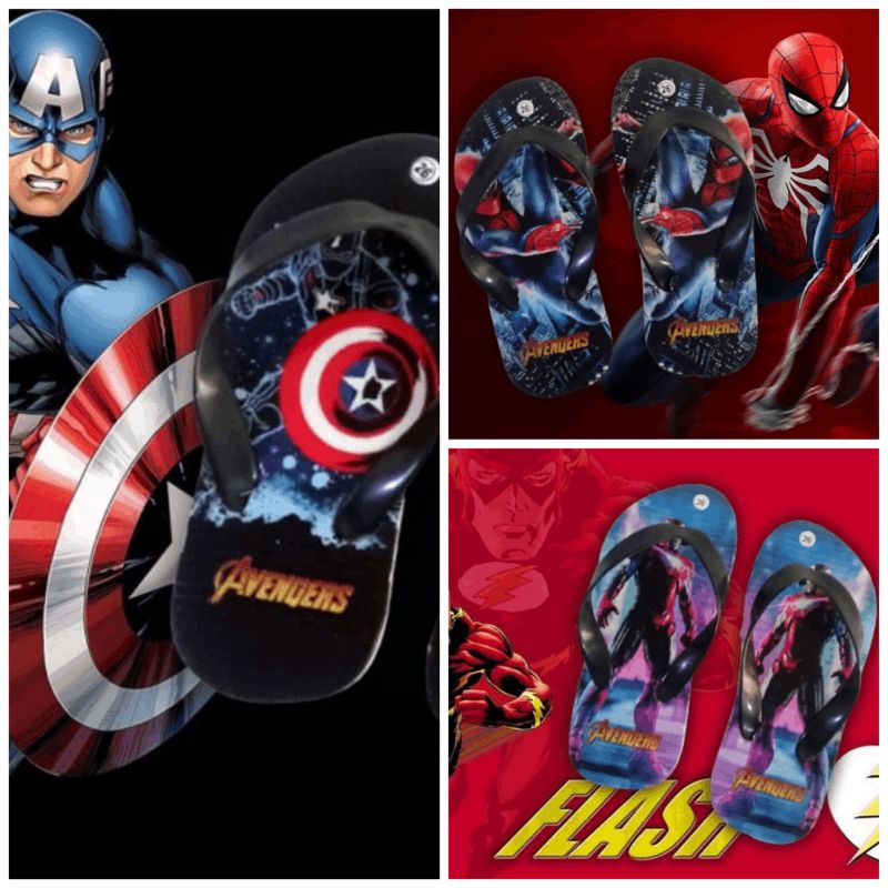 Sandal Jepit Anak Laki Laki Printing Avengers