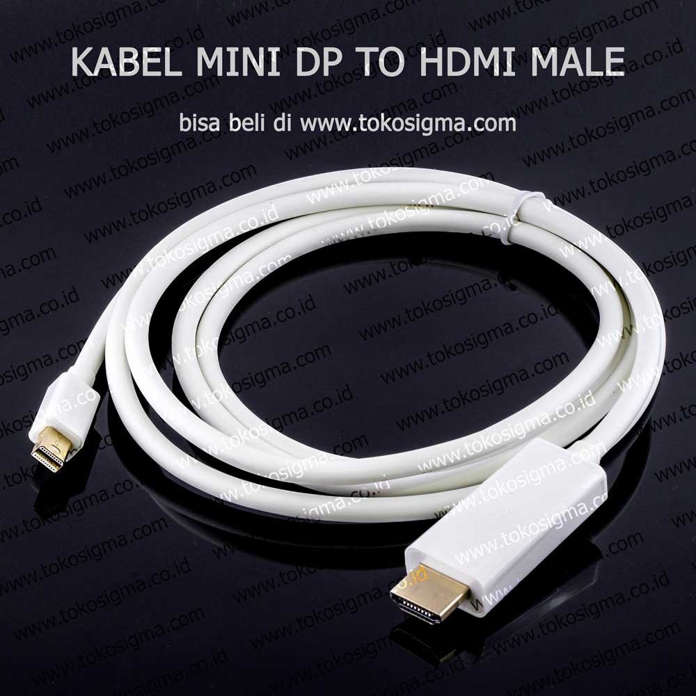 MINI DisplayPort DP male TO HDMI male CABLE 1.8mtr