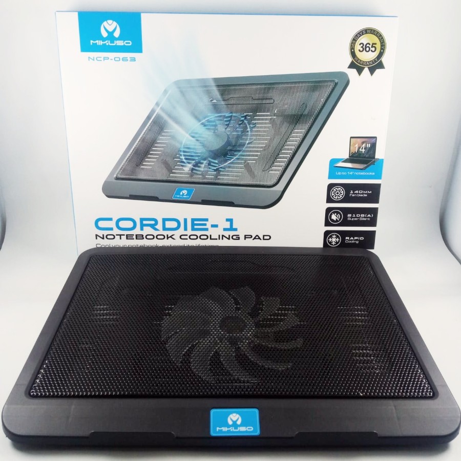 Cooler Pad MIKUSO NCP-063 Cordie-1 Cooling Pad Fan 140mm With LED