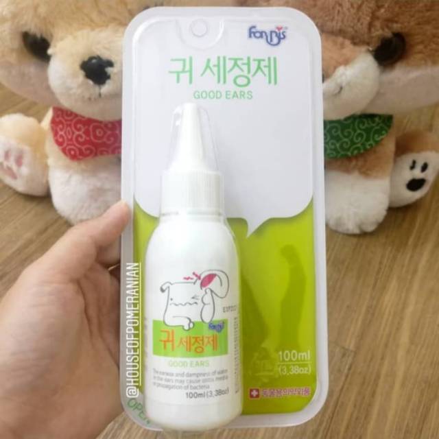 Forbis good ear . Pembersih telinga anjing. Dog ear care . Kuping hewan