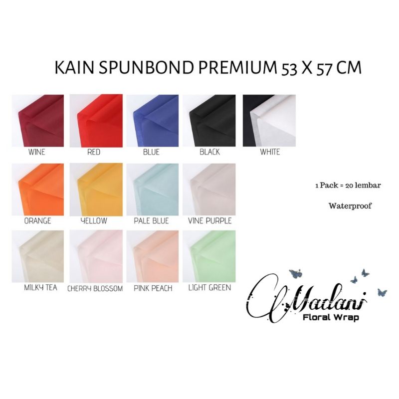 

KAIN SPUNBOND PREMIUM BOUQET SPUNBOND IMPORT FLOWER WRAPPING