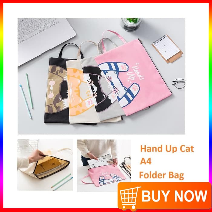 

PF15 MAP Hand Up Cat A4 Stationery File Folder