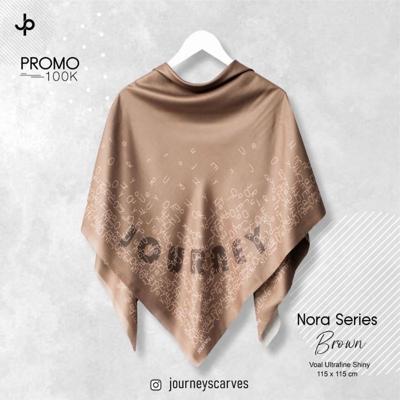NORA SERIES HIJAB SEGI EMPAT BY JOURNEY ORIGINAL
