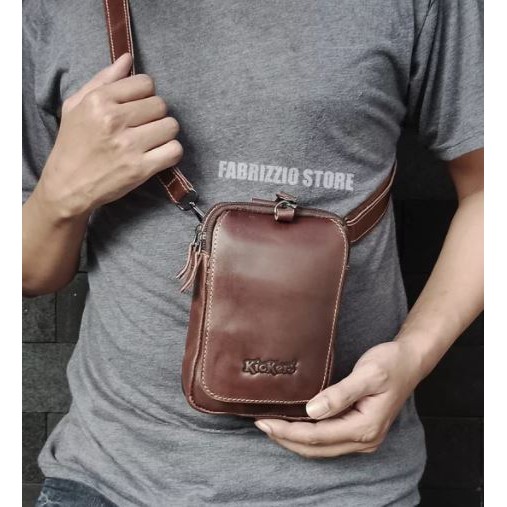 tas pria kecil kulit sapi tas baru modern tas hp