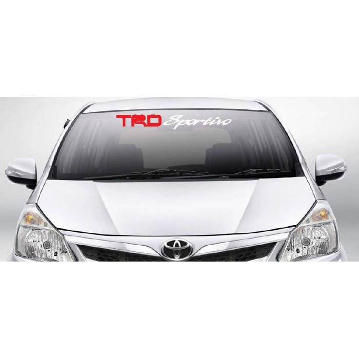 Stiker Trd Sportivo Kaca Depan Mobil Toyota Cutting Sticker Dual