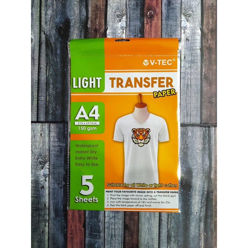 

V-TEC LIGHT TRANSFER PAPER LTP-9118 150GSM A4