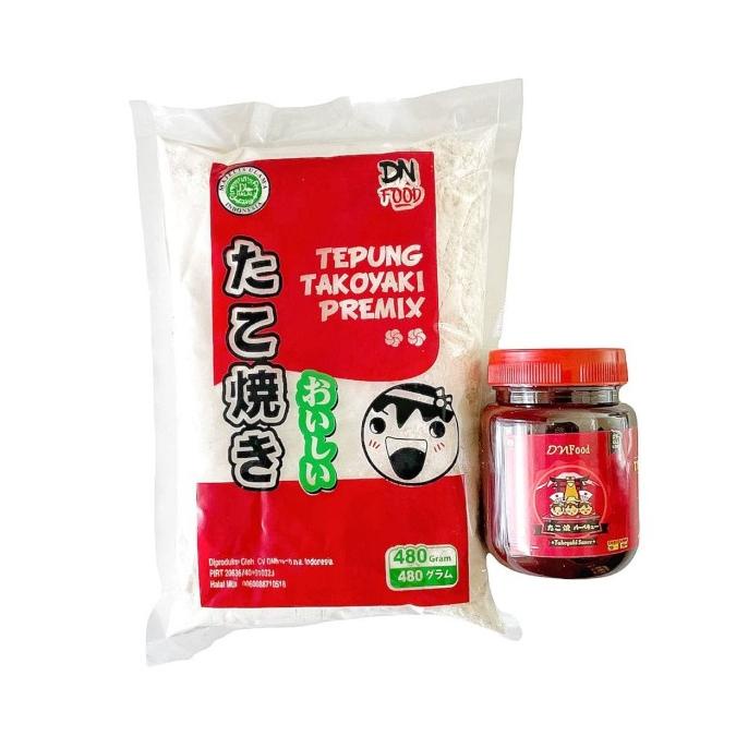 

Tepung takoyaki + saos takoyaki