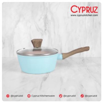 Cypruz Color Marble Sauce Pan / Panci Susu Anti Lengket