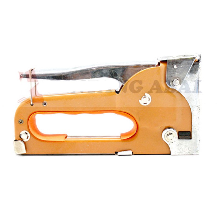 Kenmaster Stapler Gun Tangan Multifungsi 4 - 8 mm Oranye Heavy Duty