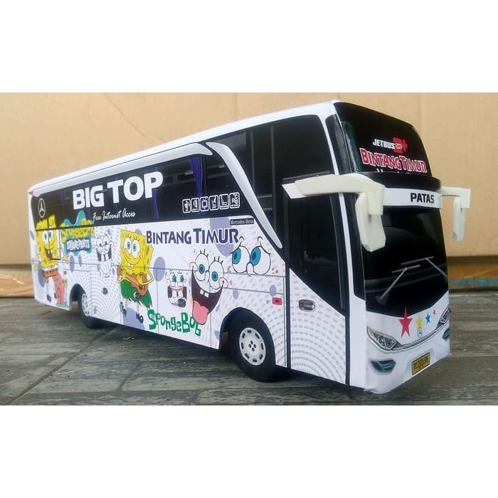 Miniatur Bus Bintang Timur Spongebob