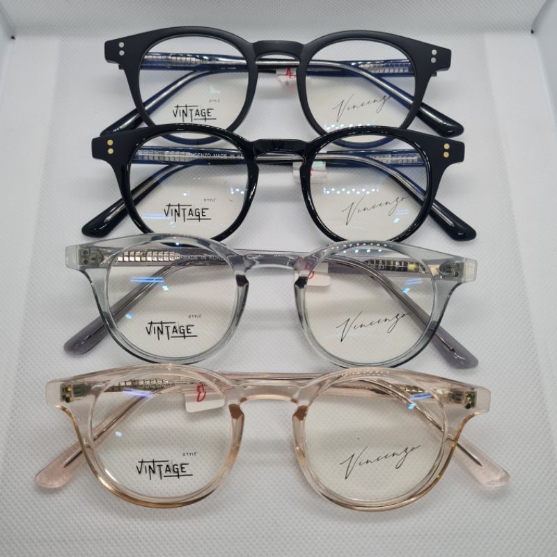 kacamata vincenzo plastik + lensa blueray