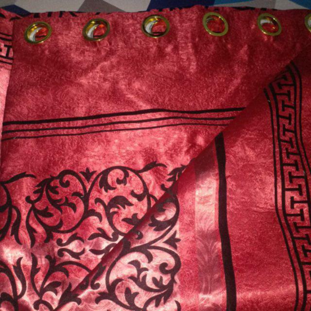 Horden/gorden Blackout Bludru Bolak Balik (harga Perlembar) Uk 1 Pintu / 1 Kaca Jendela