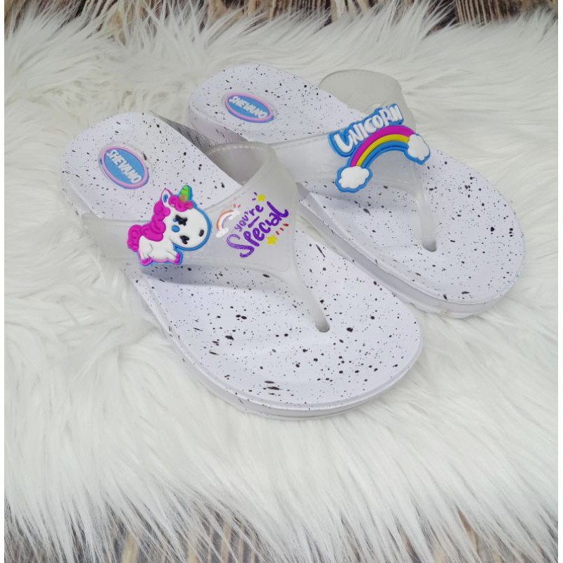Sandal spon anak cewek SHEVANO japit unicorn