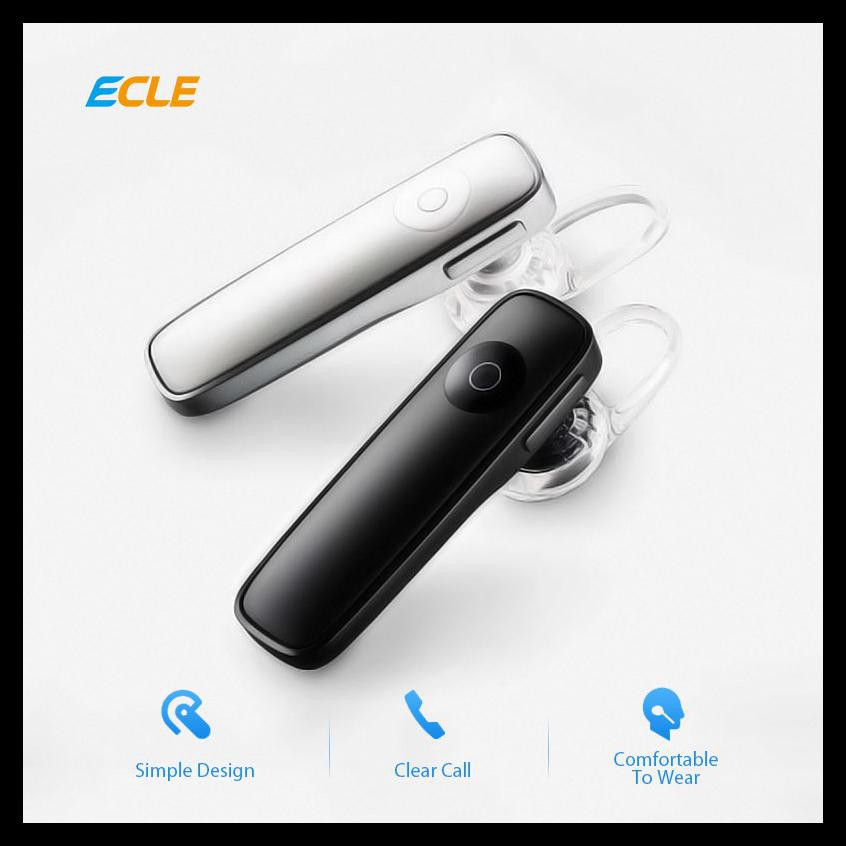 BAYAR DITEMPAT ECLE Bisnis Headset/Earphones Bluetooth Noise Reduction Sport TERJAMIN