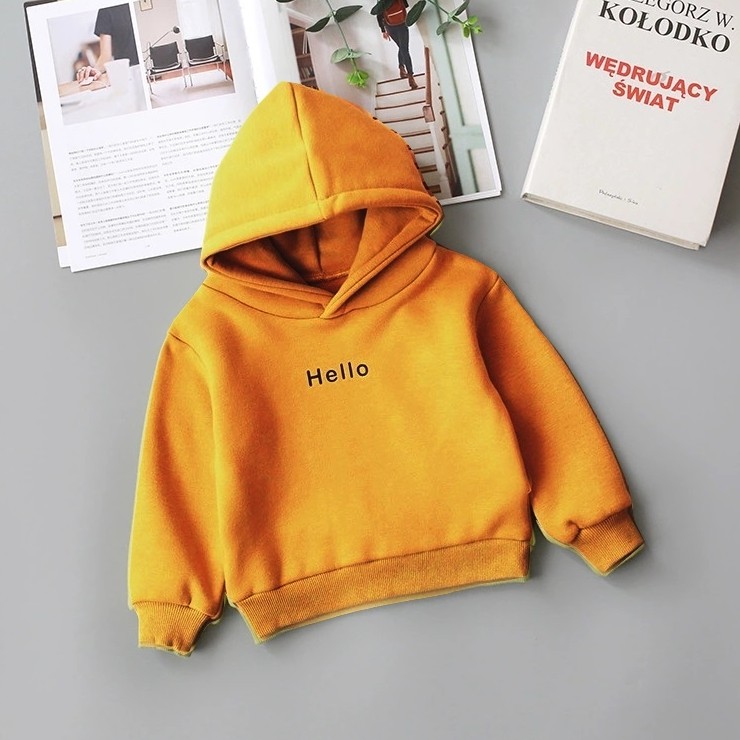 Sweater Hoodie Anak Hello