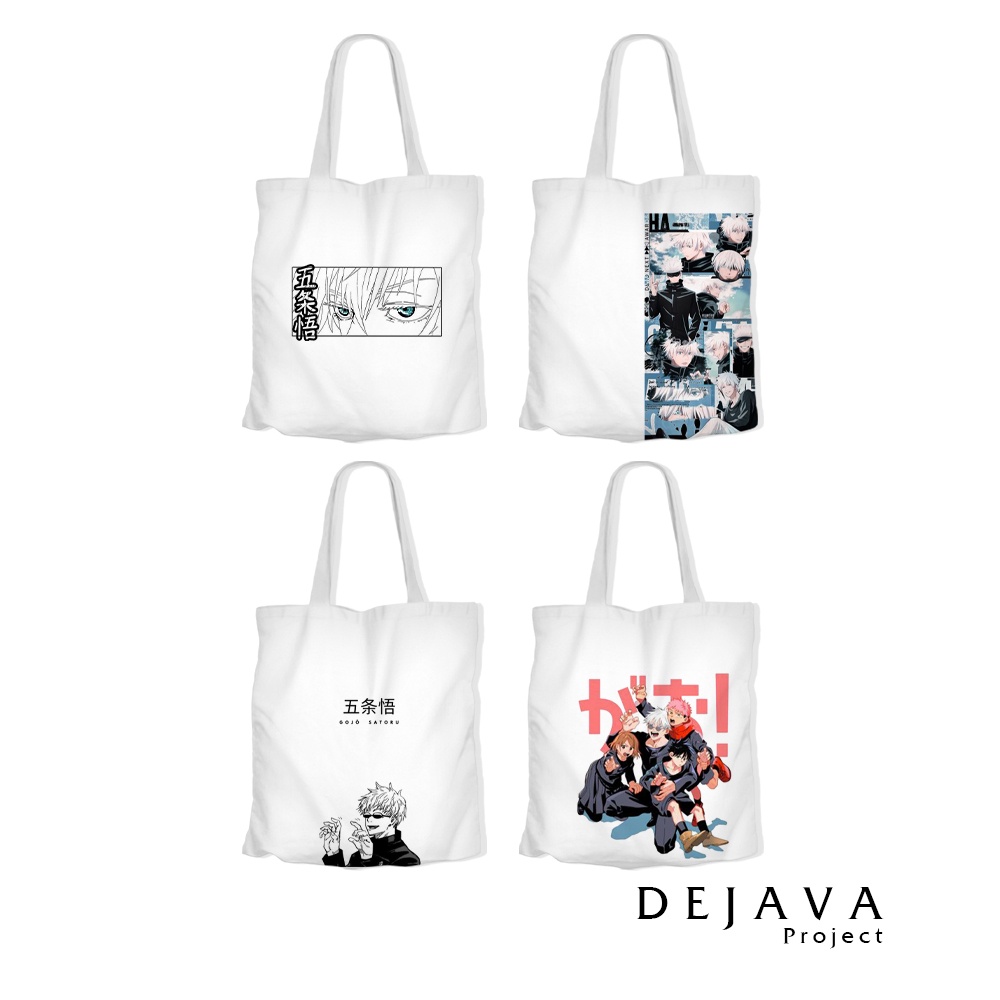 TOTEBAG ORIGINAL DEJAVA KUALITAS TOTEBAG  KANVAS TERBAIK ANIME JUJUTSU GOJO SATORU KEREN TERBARU