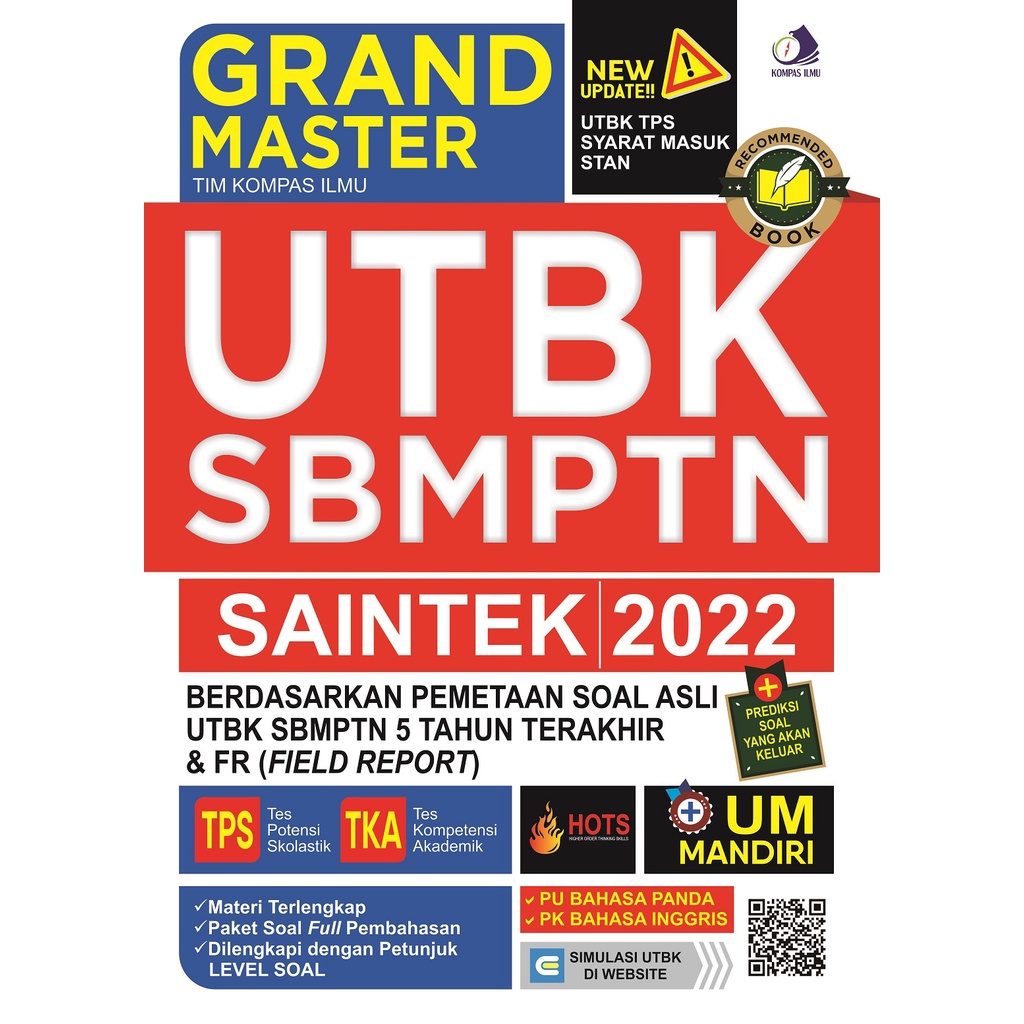 BUKU SBMPTN Grand Master UTBK SBMPTN SAINTEK 2022