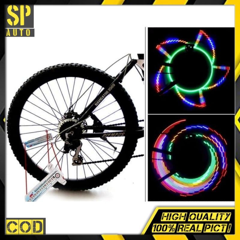 Lampu Jari jari LED Aksesoris Jarijari Sepeda waterproof Sp35