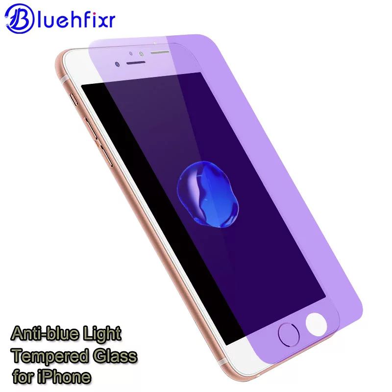 2in1 TEMPERED GLASS ANTI BLUE LIGHT IPHONE 7 8 - TG ANTI GORES RADIASI APPLE 7 8 FULL SCREEN