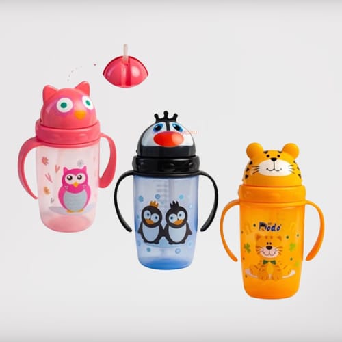 BOTOL MINUM DODO ANAK ANAK KARAKTER ANIMAL CUP SEDOTAN TEMPAT AIR