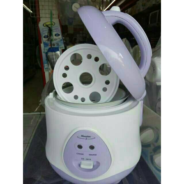 Rice cooker mini maspion ex 0618 - magic com kecil 0.8L  3in1 - penanak nasi