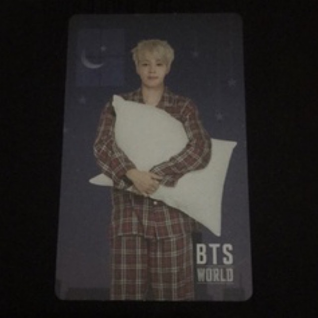 PHOTOCARD JIMIN BTS OFFICIAL ALBUM BTS WORLD