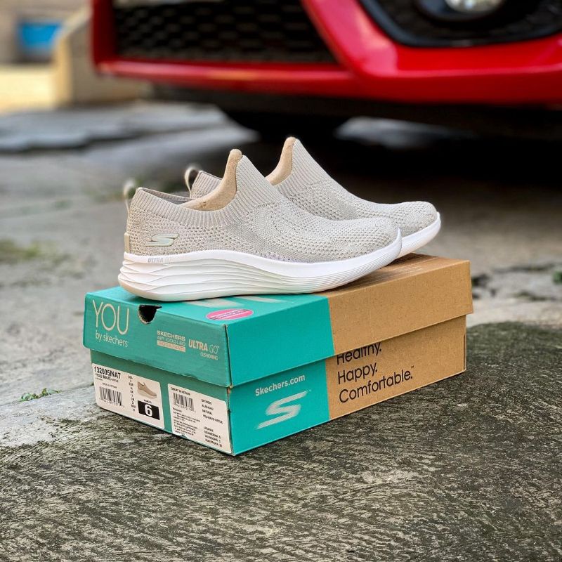 Sepatu Skechers Wanita YOU WAVE-VIRTUE NATURAL 132005/NAT Sneakers Women