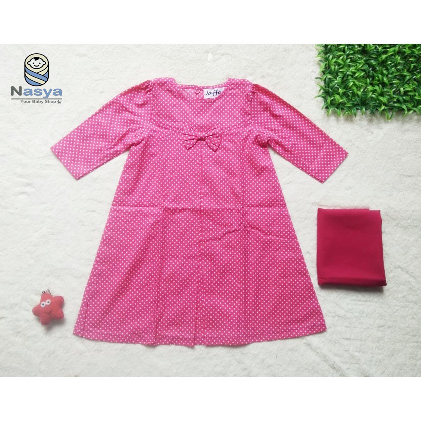 [T-003] Gamis Syari Anak Perempuan / Baju Muslim Cantik Murah Berkualitas (2 tahun)