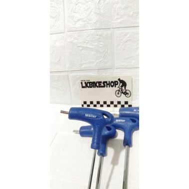 mollar 4pcs kunci L hex model T set