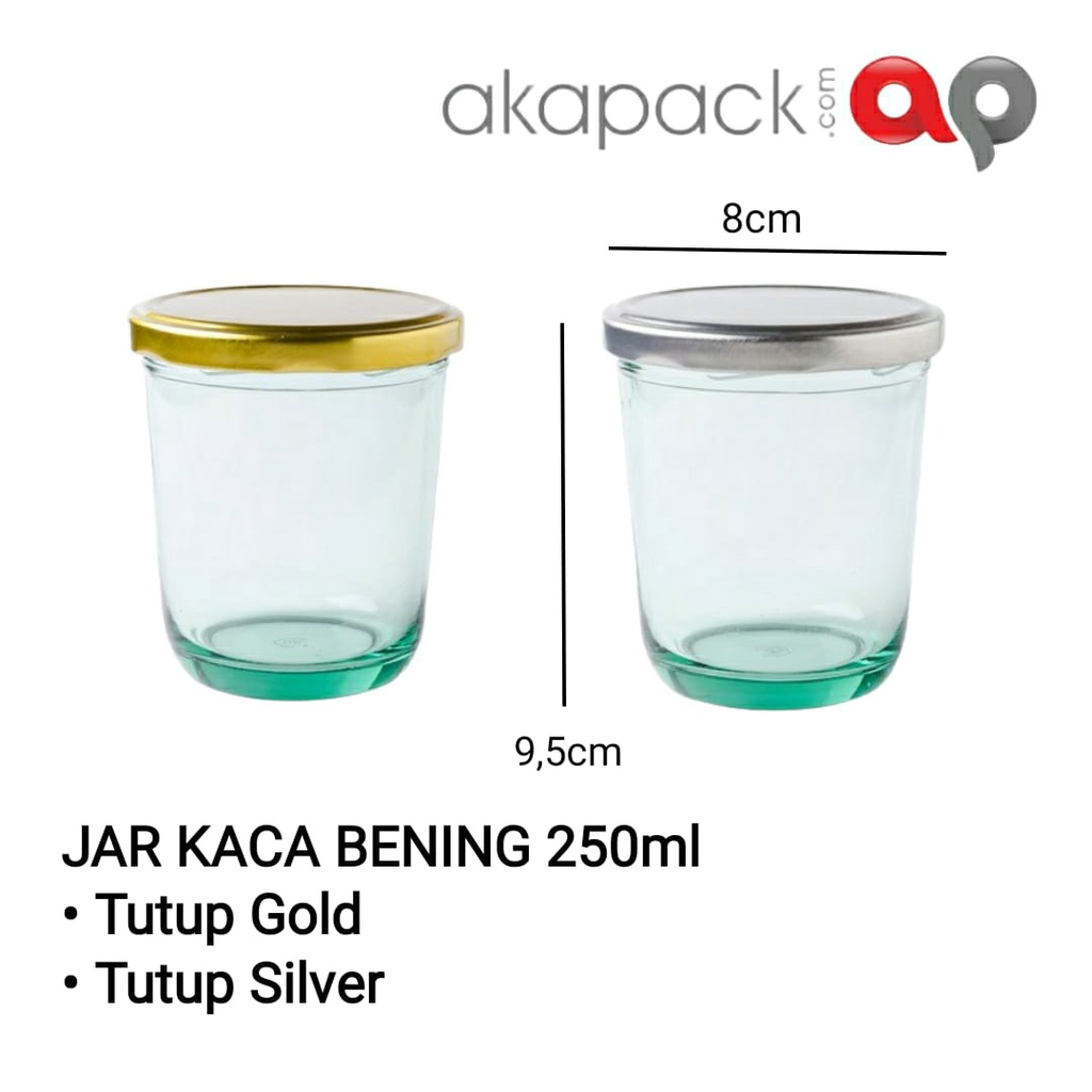 Jual Jar Kaca 250ml Tutup Aluminium Jar Kaca Oval 250ml Toples Kaca Serbaguna Shopee 9045