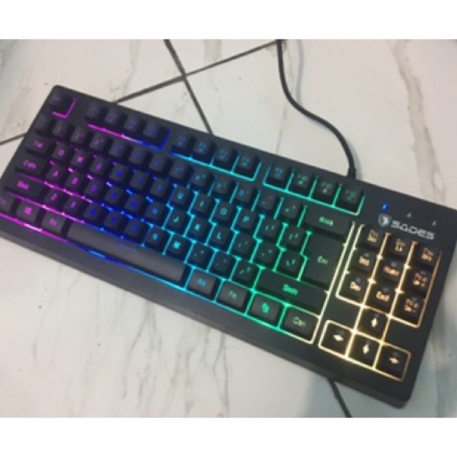 Keyboard gaming sades sabre TKL RGB Membrane