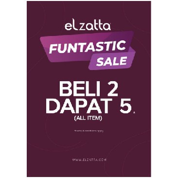 BELI 2 DAPAT 5 GAMIS  ELZATTA - GAMIA AZRA PUTIH