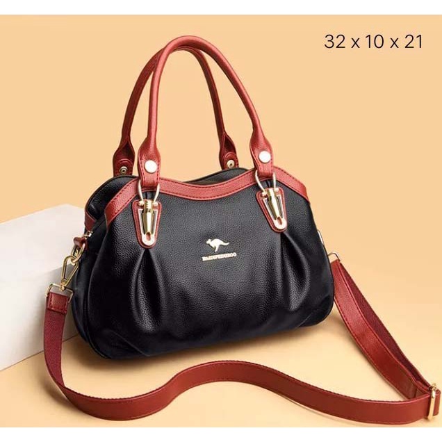 TAS SELEMPANG WANITA KANGGURU Luxury Designer Crossbody Bags for Women 2022 Pu Leather Purses and Handbags Fashion Brand High Quality Shoulder Crossbody Bags