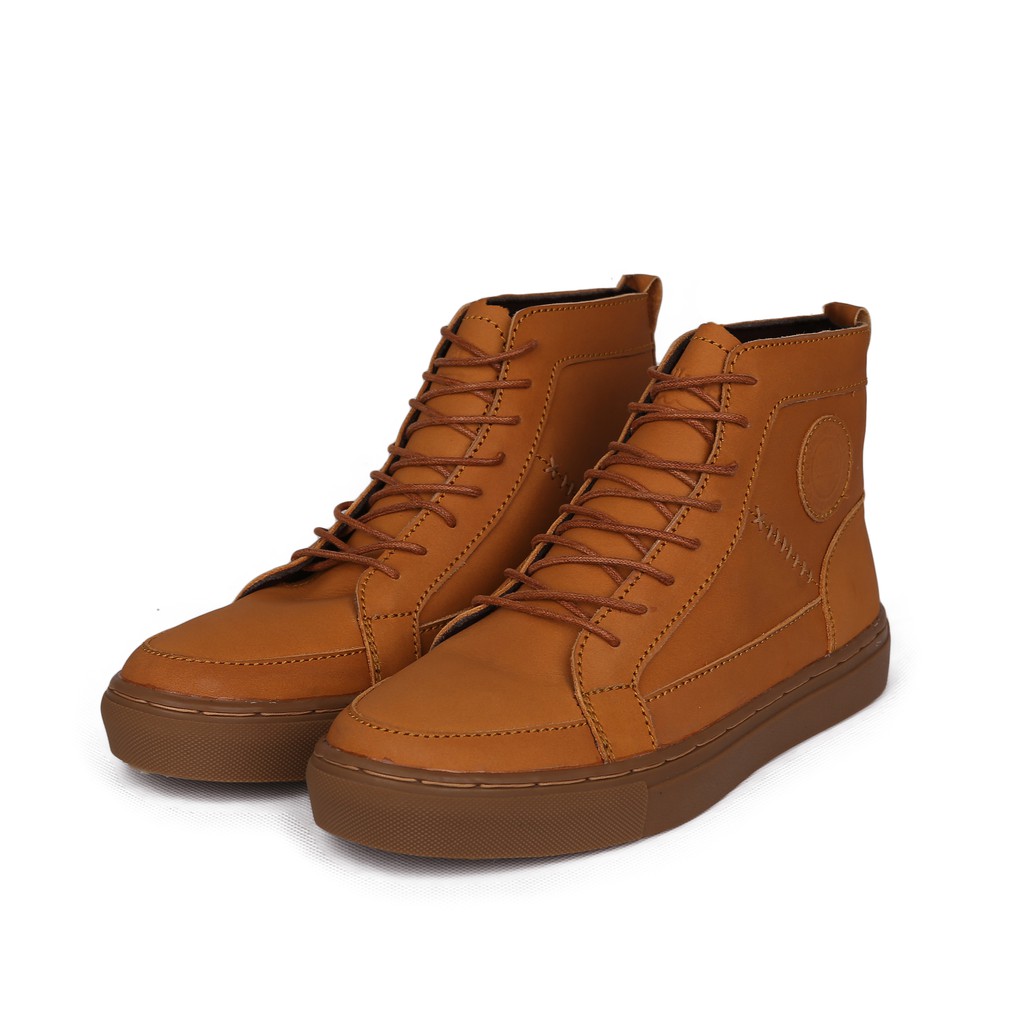 Sepatu Sneakers  Boots Pria Kulit asli Exos E+ Series Tan - walkers