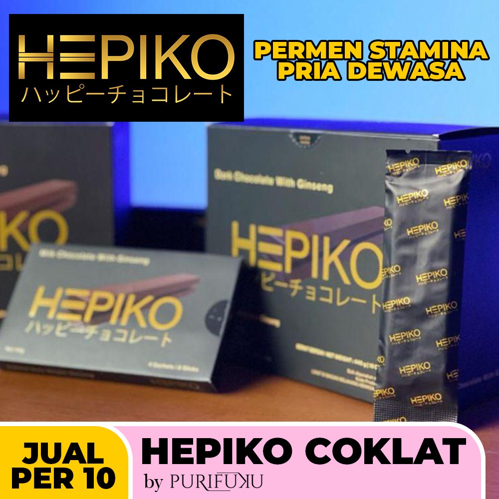 

PURIFUKU Official - Kualitas Terbaik - Coklat Vitalitas Dan Penambah Gairah - Hepiko - Dark Chocolate - 10 Pcs
